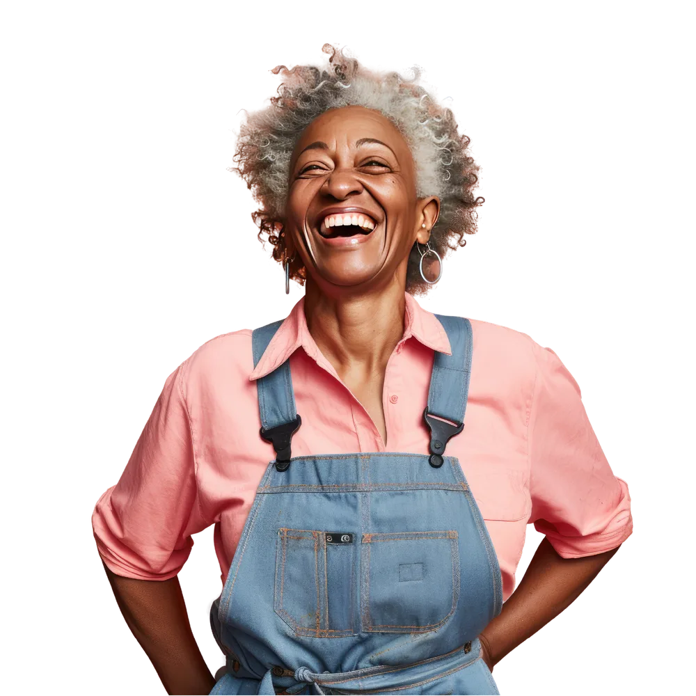 A smiling older adult
